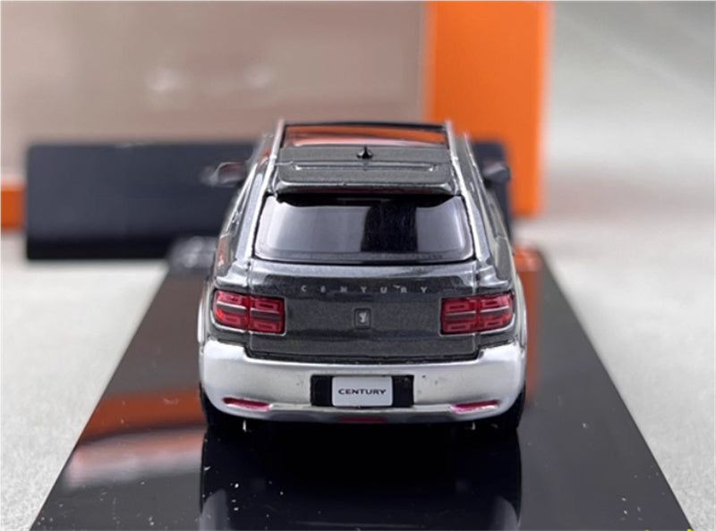 GCD Toyota Century 3rd Generation G70 SUV gray silver right hand drive 1:64 Car Pre-built Model view7