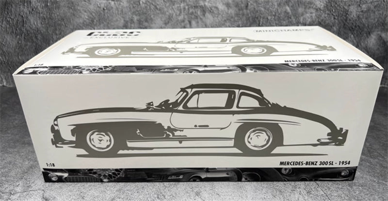 MINICHAMPS Mercedes Benz 300 SL W198 Coupe 1954 Red with blue interior 1:18 Car Pre-built Model view11