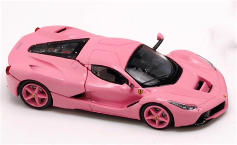 KING MODEL Ferrari LaFerrari F150 Supercar pink 1:64 Car Pre-built Model view3