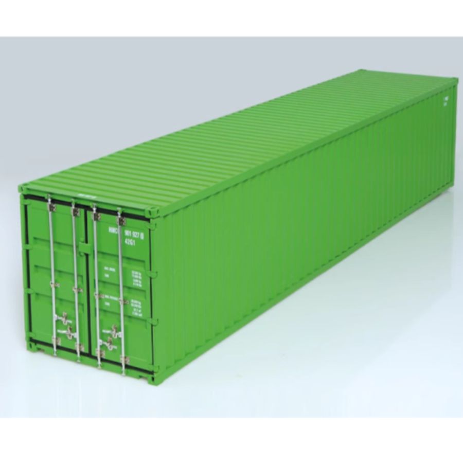 NZG 40 foot container Mercedes Benz trailer green 1:18 DIECAST Truck Lorry