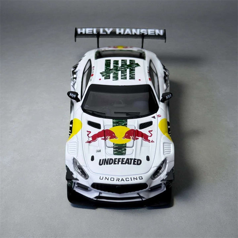 1:64 Mercedes-Benz AMG GTS modify White FLOZ DIECAST Model