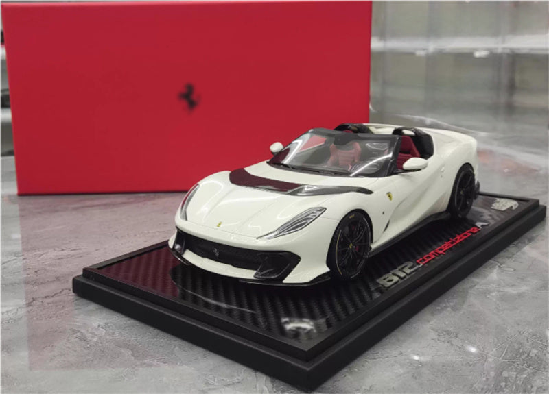 BBR MODELS Ferrari 812 competizione A white Limited Edition 28PCS ONLY 1:18 Car Pre-built Model view9