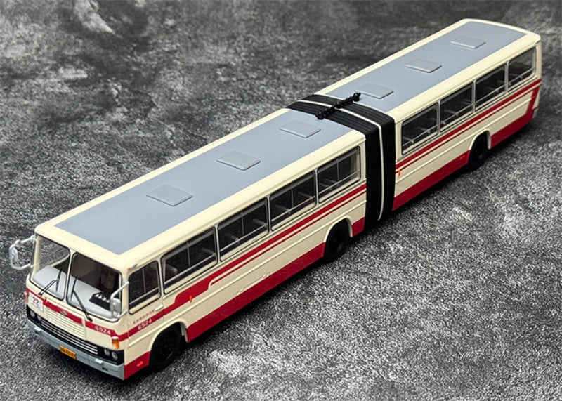 Beijing Public Transport Jinghua BK6170 22 White Road Sign Articulated Bus 1:64 Bus Pre-built Model view9