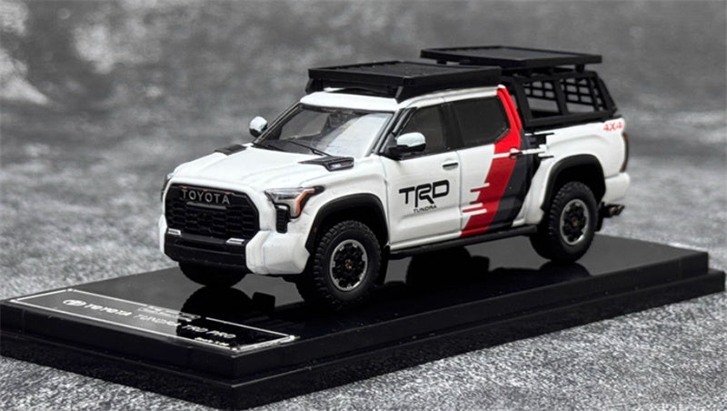 GCD Toyota Tundra TRD PRO pickup left hand drive TRD coating with accessories 1:64 Car Pre-built Model view1