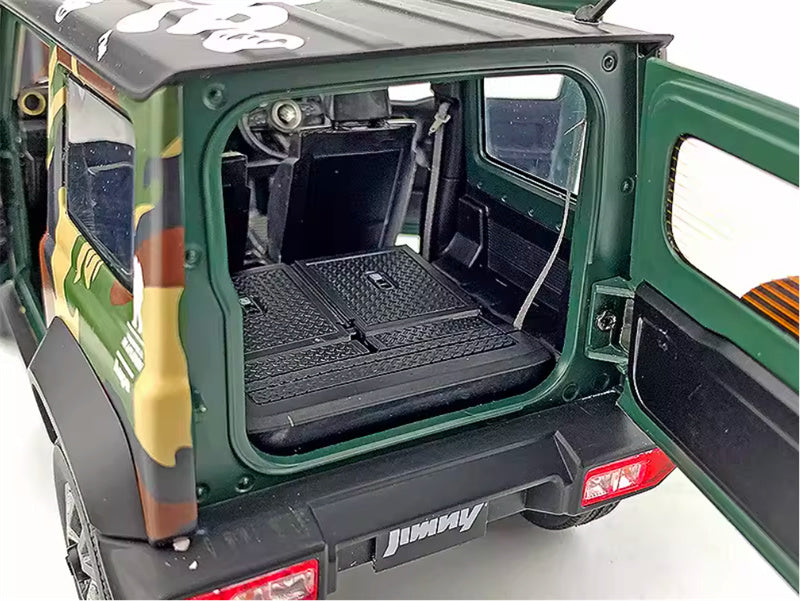 BM Creations Suzuki Jimny JB74 2018 Camouflage Field Edition Right hand drive Limited Edition 600PCS ONLY 1:18 Car Pre-built Model view11