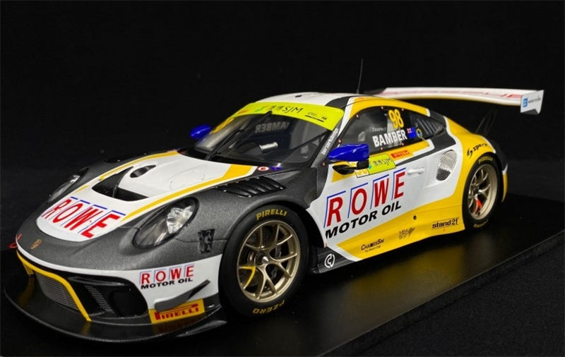 1:18 Porsche 911 gt3r 2019 Spark Macau tournament Resin Car Model view1