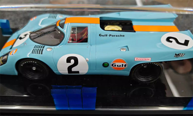 1:18 Porsche 917K GULF Amalgam Le Mans Racing #2 Resin Car Model view3