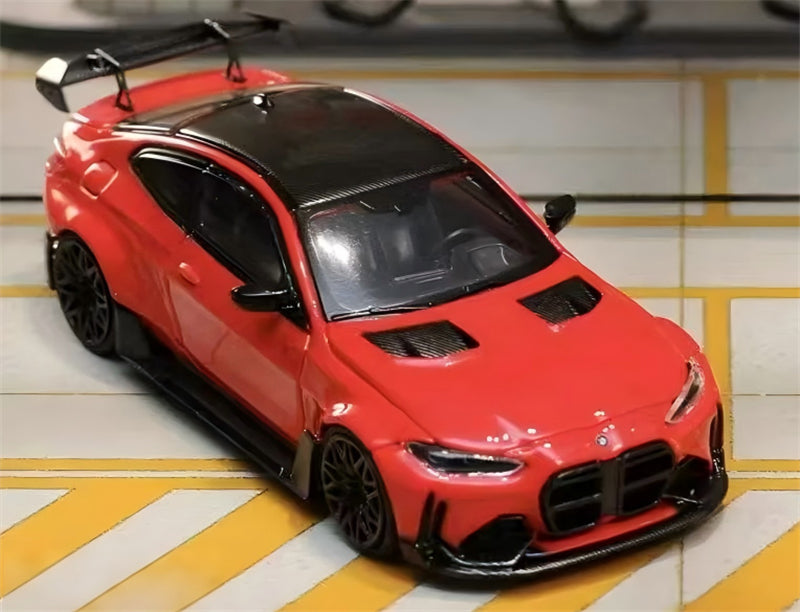 1:64 BMW G82 M4 Adro Body Kit Widebody Toronto Red SW DIECAST Limited Edition 500pcs ONLY Model