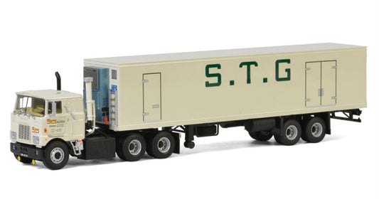 WSI MACK F700 6X4 REEFER TRAILER | CLASSIC - 2 AXLE STG Autier 1:50 Truck Pre-built Model