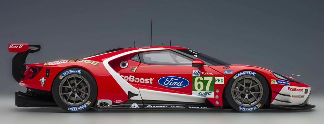 AUTOART Ford GT GTE Pro 24h 2019 Le Mans #67 EcoBoost Castrol EDGE Michelin GT WEC Pro Total 1:18 Car Pre-built Model view5