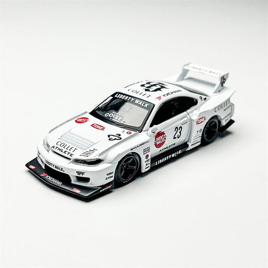 1:64 Nissan S15 Silvia LB-Super Silhouette Athlete White MINIGT DIECAST Model