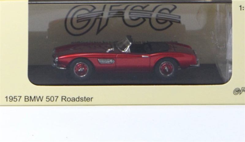 GFCC BMW 507 Roadster Retro Car 1957 Metallic Red Convertible Softtop 1:64 car Pre-built Model view8