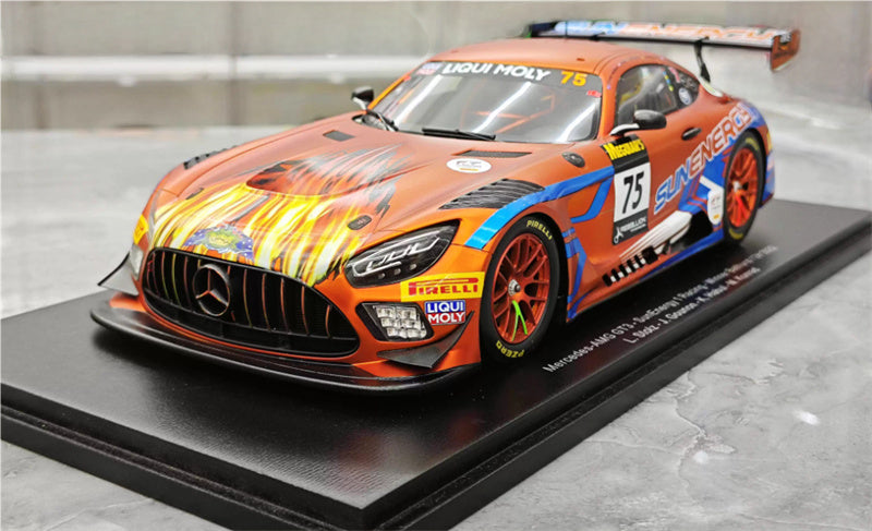 Spark Mercedes AMG GT3 SunEnergy 1 Racing Winner Bathurst 12H #75 L.Stolz-J.Gounon 2022 Limited Edition 1:18 Car Pre-built Model view1