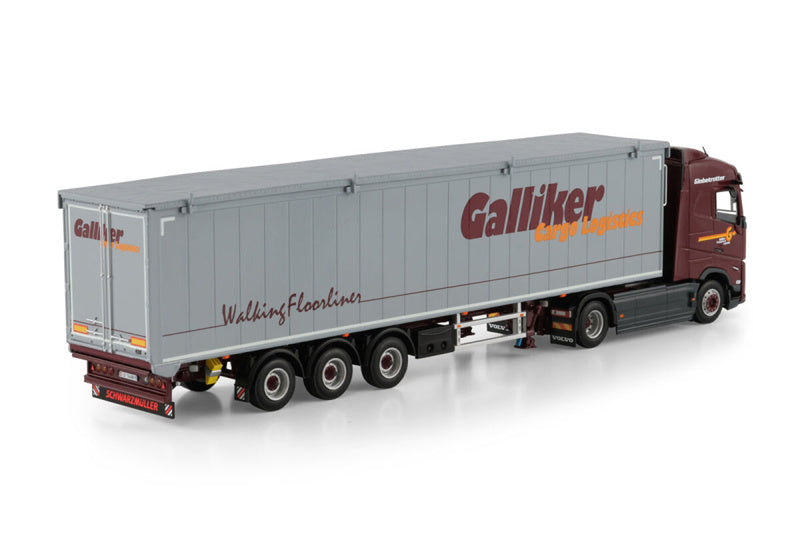 1:50 VOLVO GALLIKER FH 4X2 VOLUME TRAILER 3 AXLE WSI   Diecast Model
