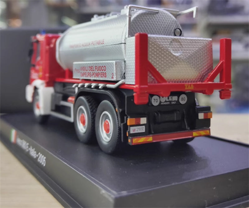 Red Base Iveco 380E fire truck Italia 2005 1:64 Truck Pre-built Model