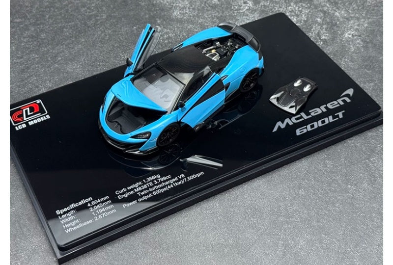 1:43 McLaren 600LT  Sky blue LCD MODELS  DIECAST Model