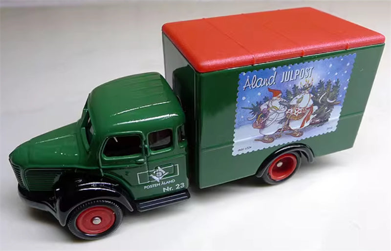 CORGI Samlarbil NR 23 Christmas Snowflake Painted Postal Express Vehicle 1:43 Truck Pre-built Model