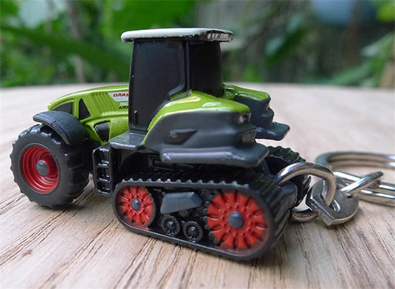 Universal Hobbies Claas Axion 960 tracked tractor keychain Green  Keychain Pre-built Model
