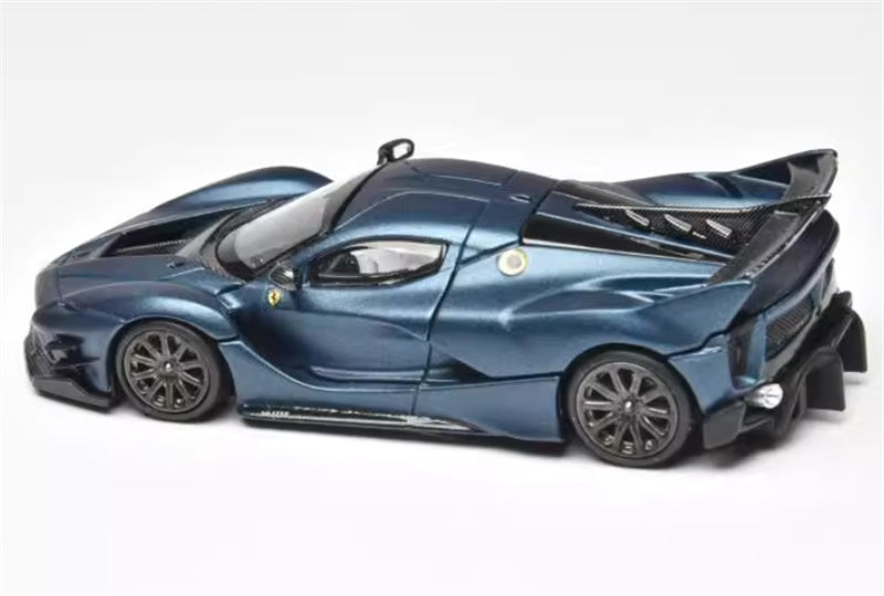 Little Toys Ferrari FXX-K EVO Supercar Limited Edition 399PCS ONLY Abu Dhabi Blue 1:64 Car Pre-built Model view3