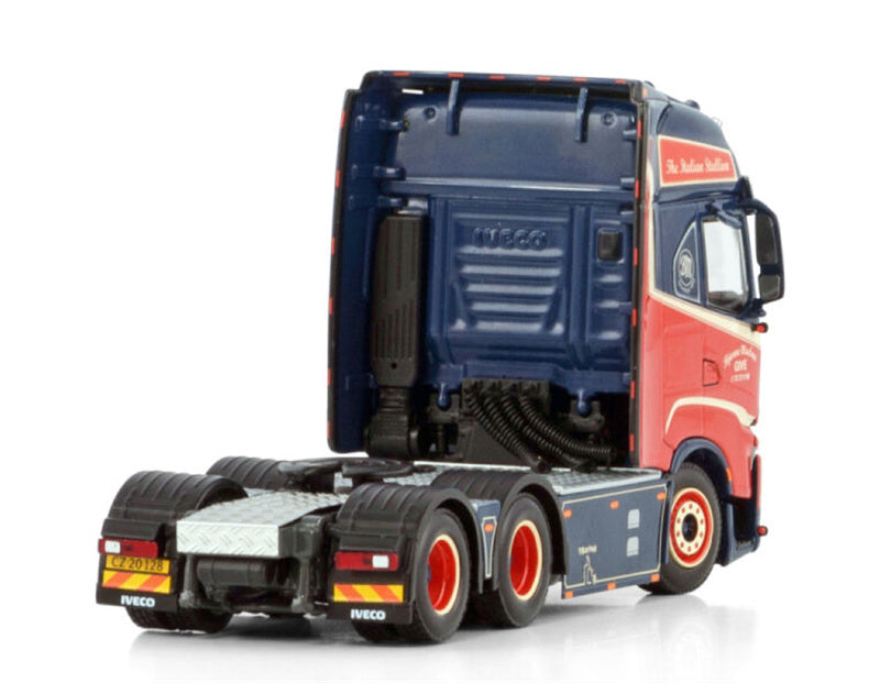 WSI IVECO S-WAY AS HIGH 6X2 TAG AXLE Bjarne Madsen GIVE 1:50 Truck Pre-built Model