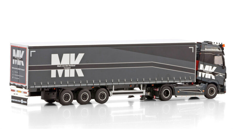 WSI RENAULT TRUCKS T HIGH 4X2 CURTAINSIDE TRAILER - 3 AXLE Mark van den Kerkhof 1:50 Truck Pre-built Model