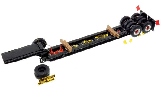 1:50 Rogers  1950s 90-Ton Beam Trailer Heavy Haul Replicas  Black Diecast Model