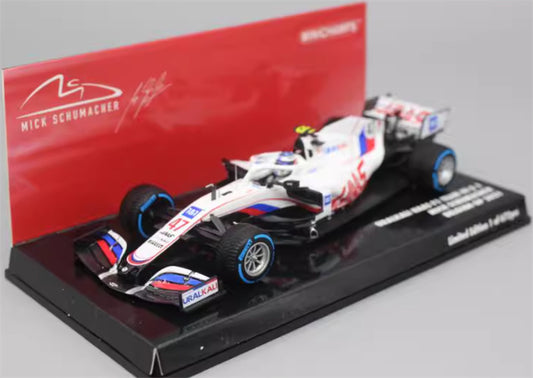 1:43 MINICHAMPS URALKALI HAAS VF-21 SCHUMACHER #47 BELGIAN GP 2021 LTD 672PCS view1
