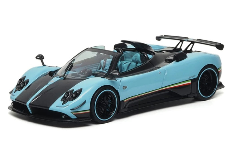 1:18 Pagani Zonda Uno Almost Real convertible version T Blue Diecast Model view1