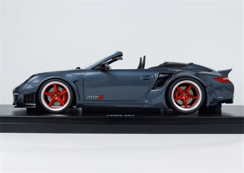 1:18 PORSCHE LB-WORKS 997 2016 Grey - Black Cover  GT SPIRIT Limited Edition Resin Car Model