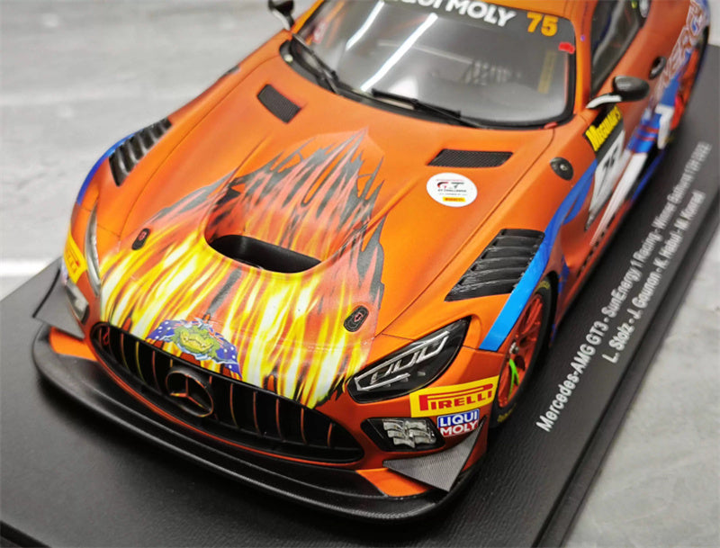 Spark Mercedes AMG GT3 SunEnergy 1 Racing Winner Bathurst 12H #75 L.Stolz-J.Gounon 2022 Limited Edition 1:18 Car Pre-built Model view4