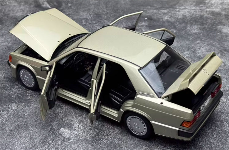 NOREV Mercedes Benz 190E 2.3-16 1984 Tail version Smoke Silver Metallic 1:18 Car Pre-built Model view7
