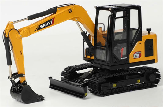 SANY SY75C New Excavator Engineering Yellow Limited Edition 1:25 Truck Pre-built Model