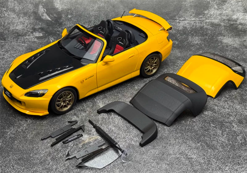 1:18 Honda S2000 MUGEN  Indy Yellow Pearl MOTORHELIX Limited Edition 399PCS ONLY DIECAST Model