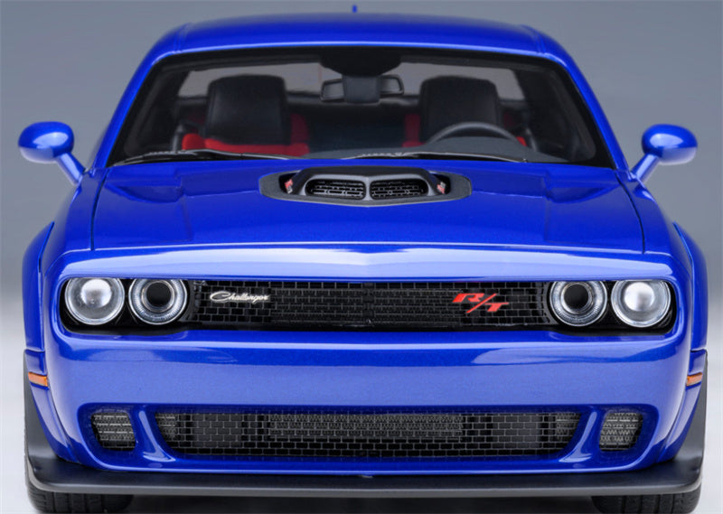 AUTOART Dodge Challenger R/T Scat Pack Widebody 2022 Indigo Blue 1:18 Car Pre-built Model view9