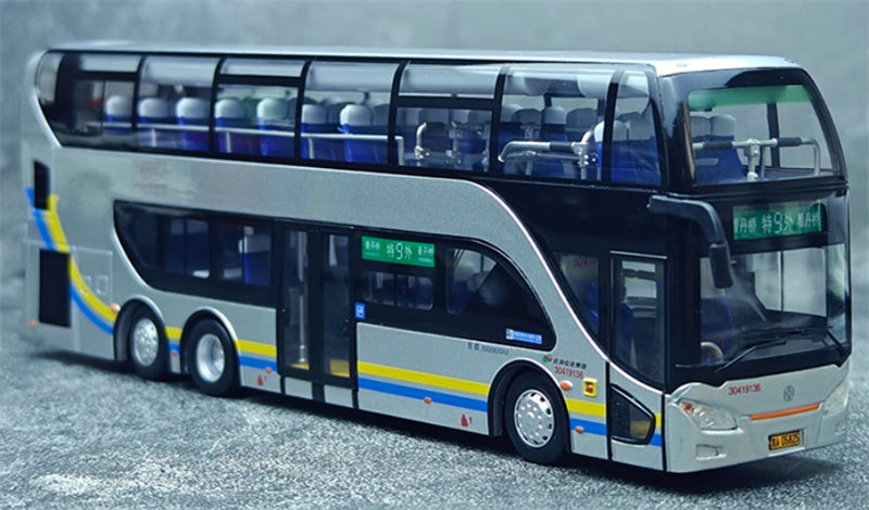 Beijing Public Transport Yaxing Double layered Special 9 Outer Ring Line 1:64 Bus Pre-built Model view6
