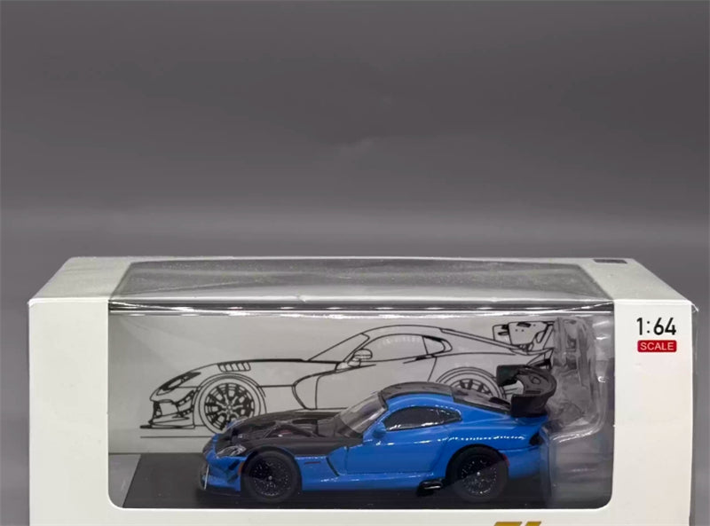 Hone Model Dodge VIPER ACR Competition Blue Limited Edition 299PCS ONLY 1:64 car Pre-built Model view8