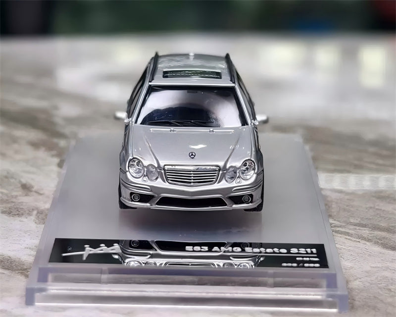 1:64 Mercedes-Benz E63 AMG Estate S211 silver KING MODEL Wagon Limited Edition 999PCS ONLY DIECAST Civil Car Model