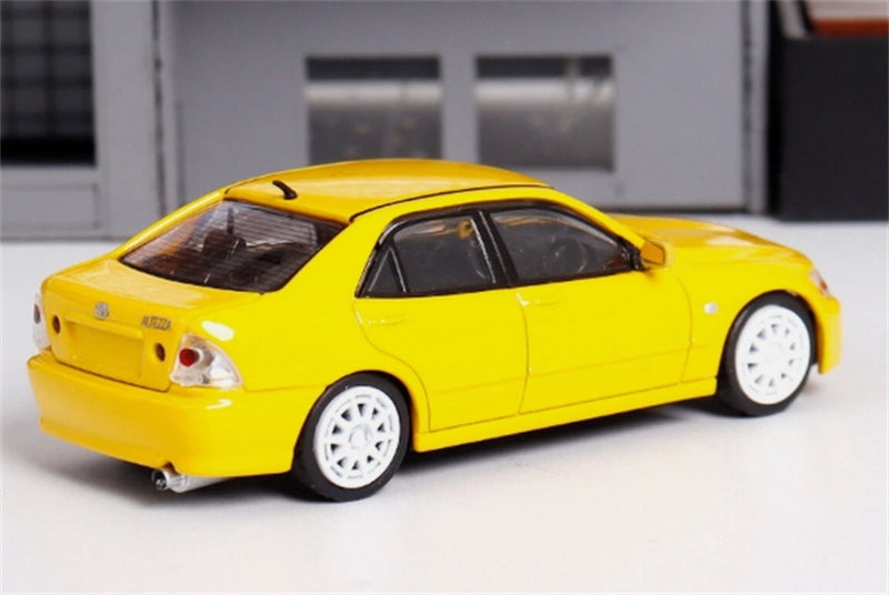 BBS Toyota Altezza RS200 SXE10 Yellow Limited Edition 499pcs ONLY 1:64 Car Pre-built Model
