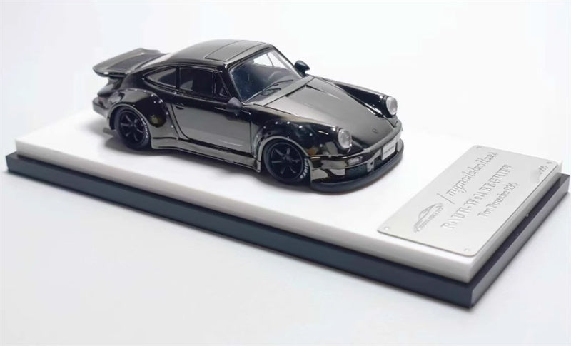 mymodelcollect Porsche RWB 930 Electroplating gray Limited Edition 999PCS ONLY 1:64 Car Pre-built Model view5