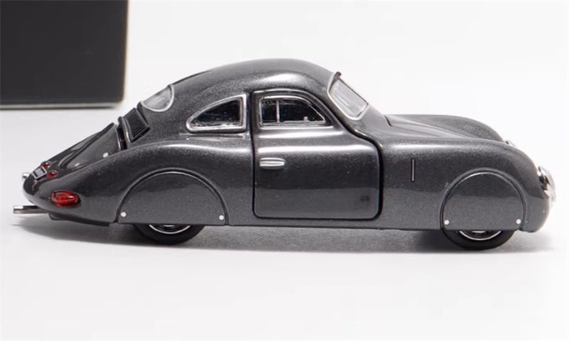 Oldtime Model Porsche Original TypE 64 1939 Metallic Gray 1:64 Car Pre-built Airliner Model Display view5