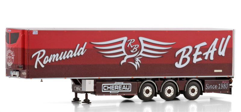 WSI REEFER TRAILER - 3 AXLE Transport Beau ( Chereau) 1:50 Truck Pre-built Model