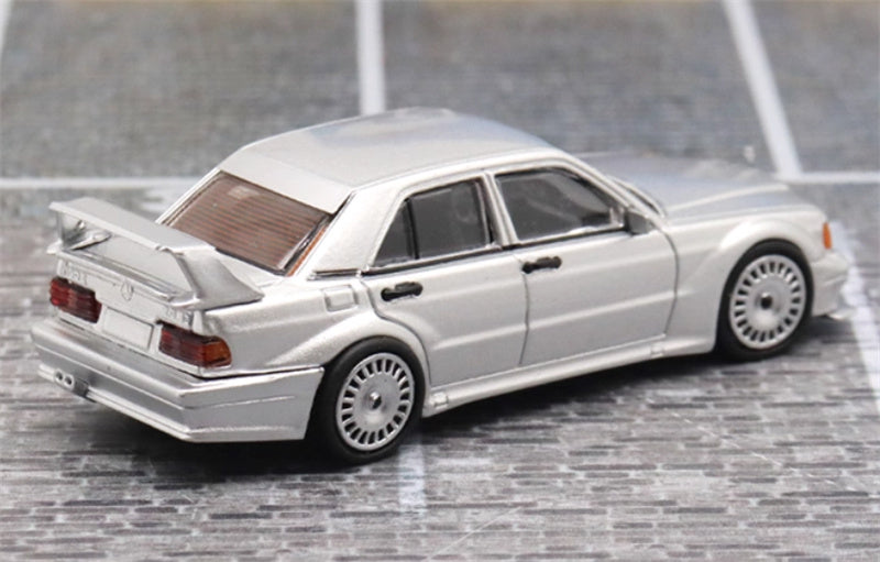 SEEKER Mercedes Benz 190E 2.5-16 Evolution silver 1:64 Car Pre-built Model view4