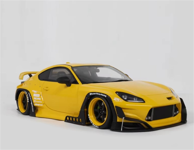 1:18 Toyota GR86 Rocket Bunny  Yellow GT SPIRIT  Resin Model