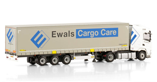 WSI DAF XG 4X2 CURTAINSIDE TRAILER - 3 AXLE Ewals Cargo Care 1:50 Truck Pre-built Model