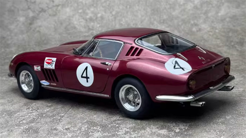 CMC Ferrari 275 GTB/C Combined Governor's and Tourist Trophy 1966 Rodriguez #4 Sprinkle red Limited Edition 1000PCS ONLY 1:18 Car Pre-built Model view2