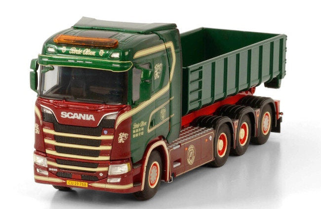 1:50 SCANIA BRDR.OLSEN S CS20N HOOKLIFT SYSTEM + HOOKLIFT CONTAINER WSI   DIECAST Model