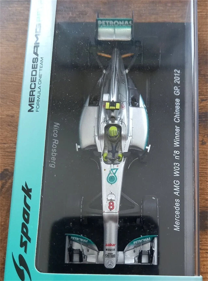 Spark Mercedes AMG W03 #8 Winner Chinese GP 2012 Nico Rosberg 1:43 Car Model view4