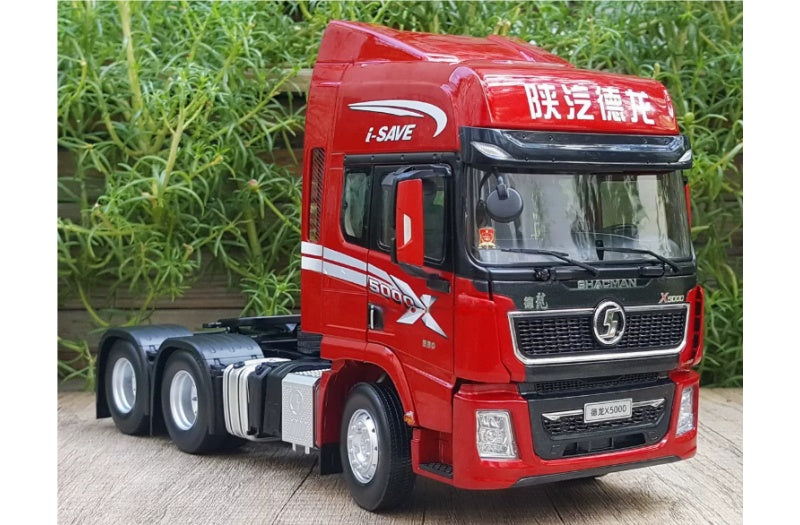 SHACMAN Delong X5000 Tractor Red I-SAVE 1:24 Truck Pre-built Airliner Model Display view5