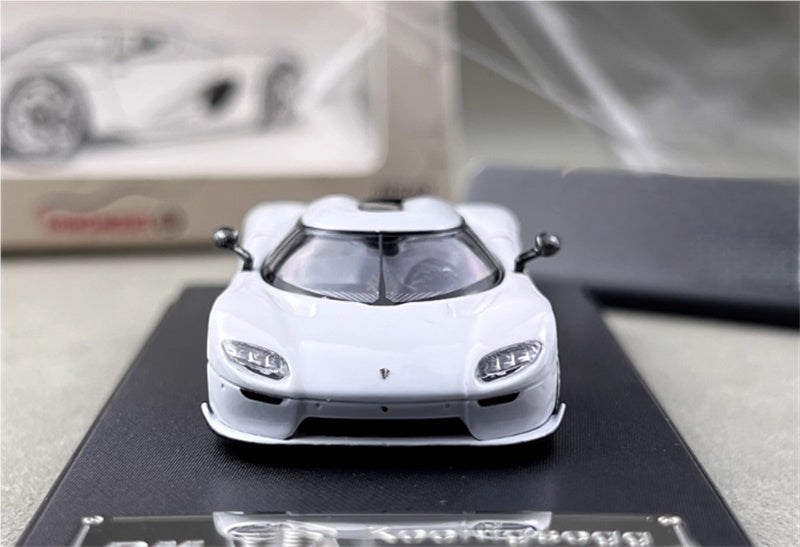 Rhino Model Koenigsegg CC850 Supercar Limited Edition 999PCS ONLY white 1:64 Car Pre-built Model view10