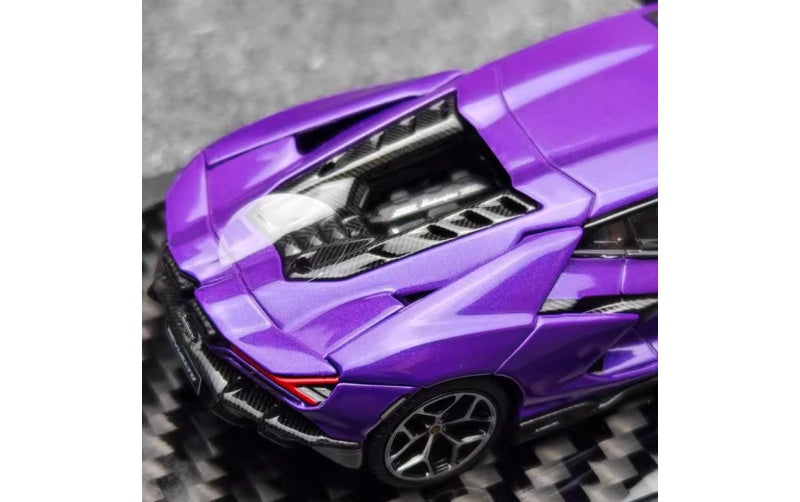 1:64 Lamborghini Revuelto Purple LCD MODELS DIECAST Car Model